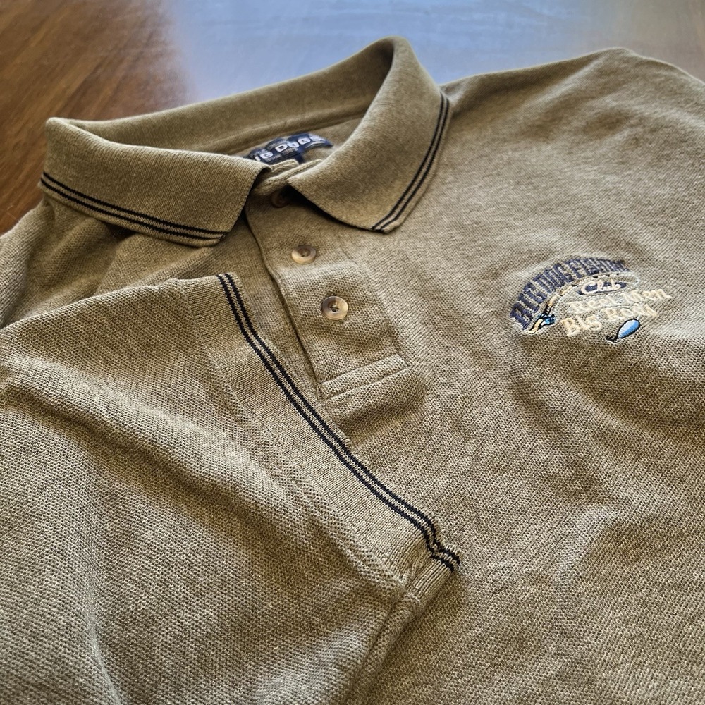 Big Dogs Golf Polo Mens XL Green Stitched Reel Men Big Rods